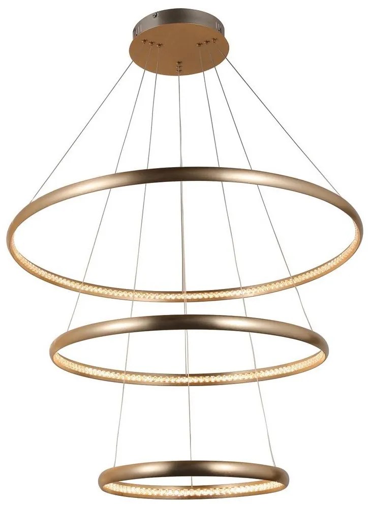 Azzardo AZ4429 - LED Luster na lanku BRIGHTON LED/55W/230V zlatá