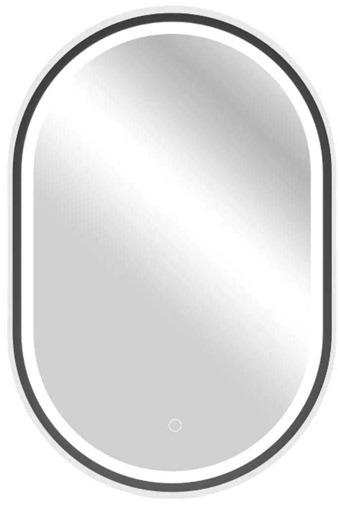 Cerano Salvo, LED kúpeľňové 55x100 cm, kovový rám, čierna matná, CER-CER-NT8144C-55X100