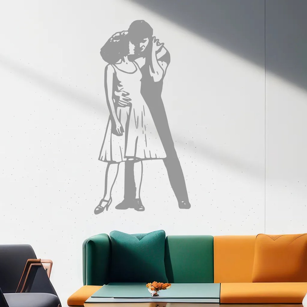 Veselá Stena Samolepka Hriešny tanec Farba: čierna, Veľkosť: 80 x 40 cm