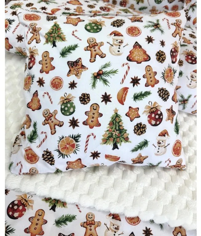 INTERMEDIC SK Bavlnená obliečka 40x40 cm Perníček – zapínanie na zips