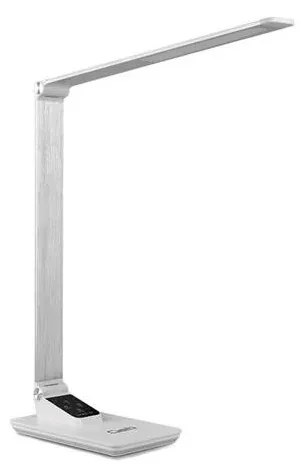 LED Stmievateľná stolná lampa s USB LED/7W/230V 3000K/4000K/5500K biela