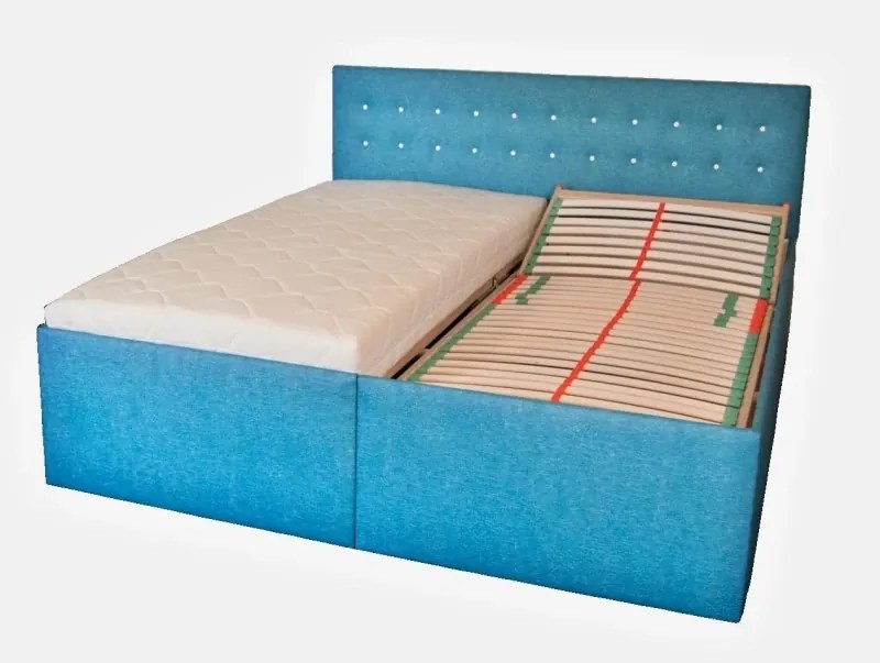 Manželská posteľ s lamelovým roštom ANETA