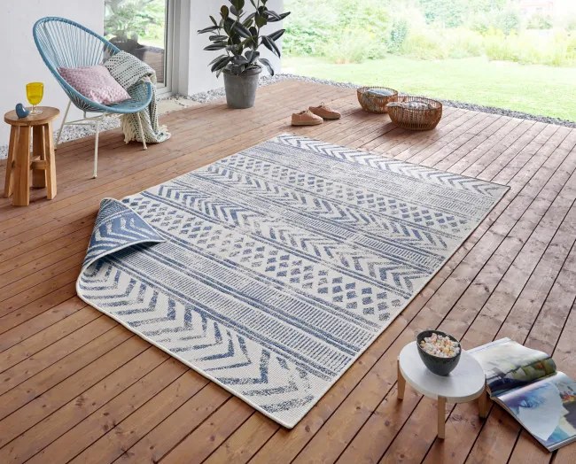 Obojstranný koberec Hanse Home Twin Supreme Biri modrý / krémový