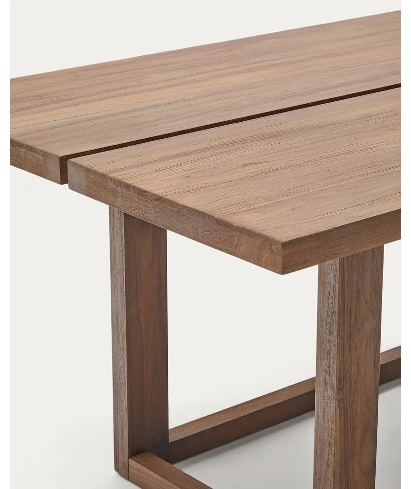 Jedálenský stôl z tíkového dreva v prírodnej farbe 100x220 cm Sashi – Kave Home