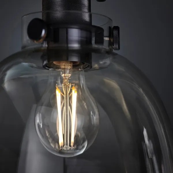 Endon 99106 - Stropné svietidlo URBAN 1xE27/10W/230V čierna/číra