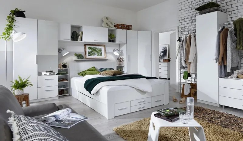 Posteľ Isotta 180x200 cm, biela