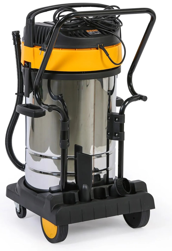 Priemyselný vysávač, suché/mokré sanie, 3000 W, 80 l