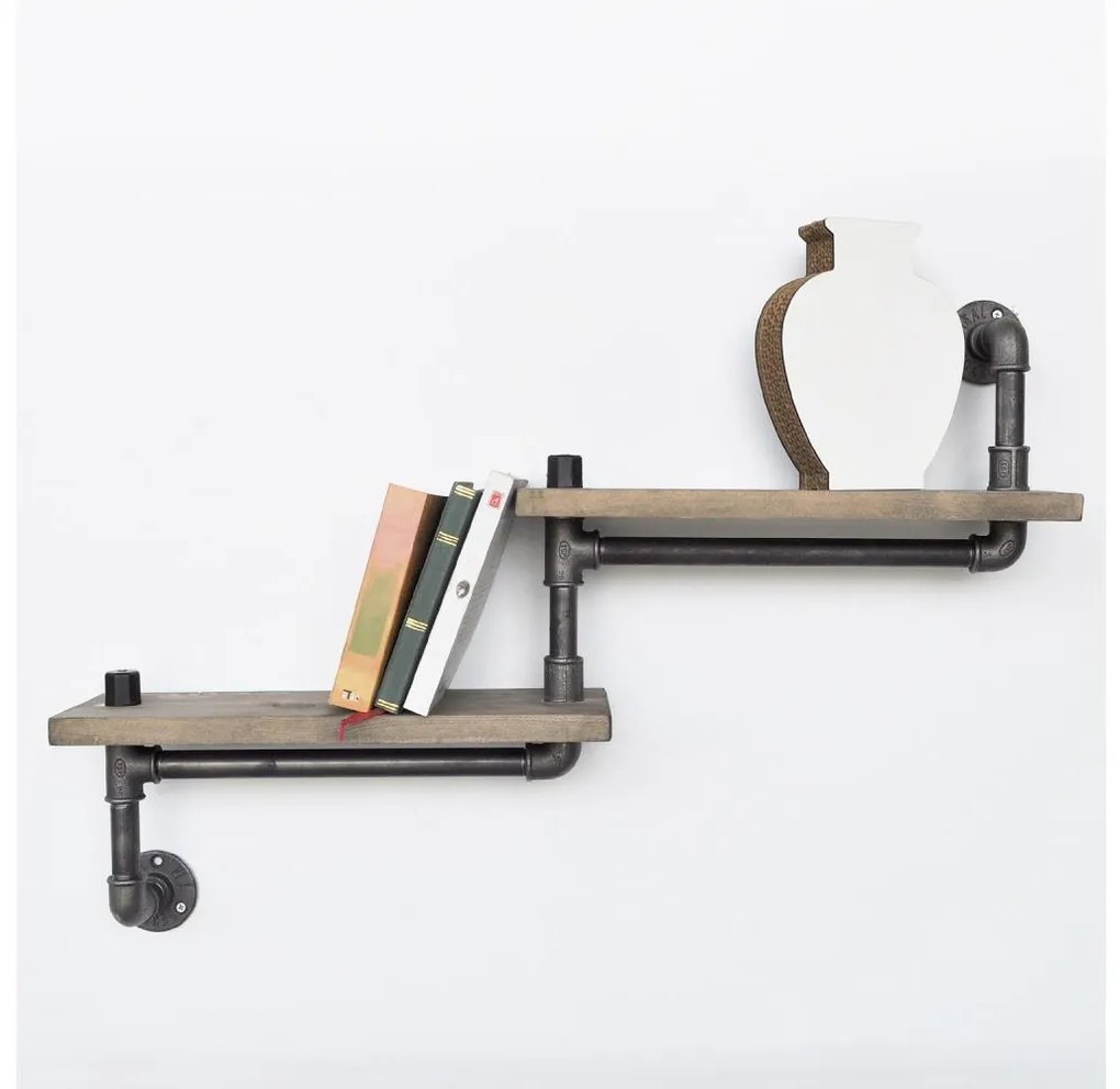 Nástenná polica BORURAF 35x75 cm smrek