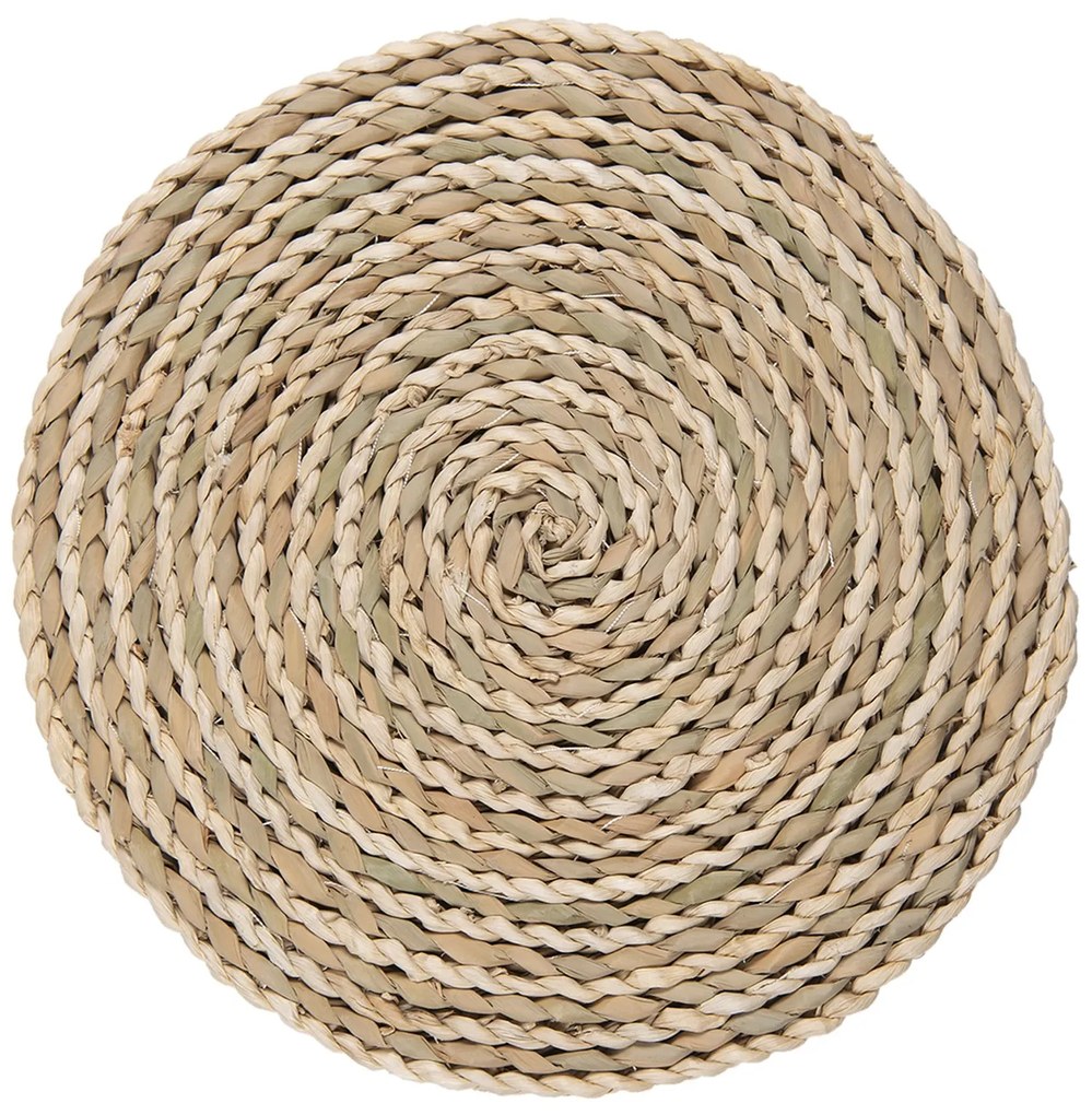 Pletené okrúhle prírodné prostírání - Ø 38 cm