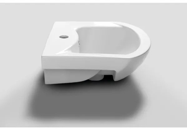 Aqualine - Zapustené umývadlo ZERO 45,5x40 cm keramika/biela