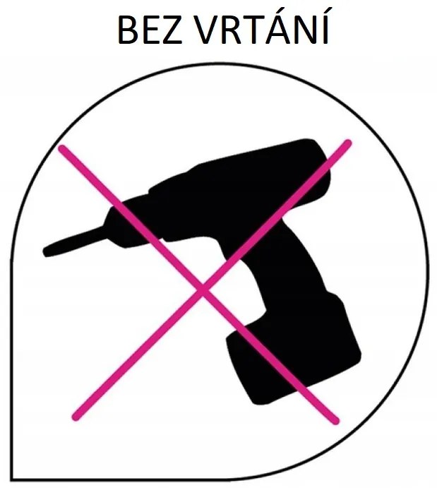 Vešiak do kúpeľne s prísavkou - čierny