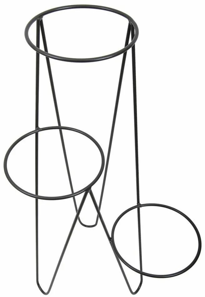 Stojan na kvety Garry 95 cm čierny