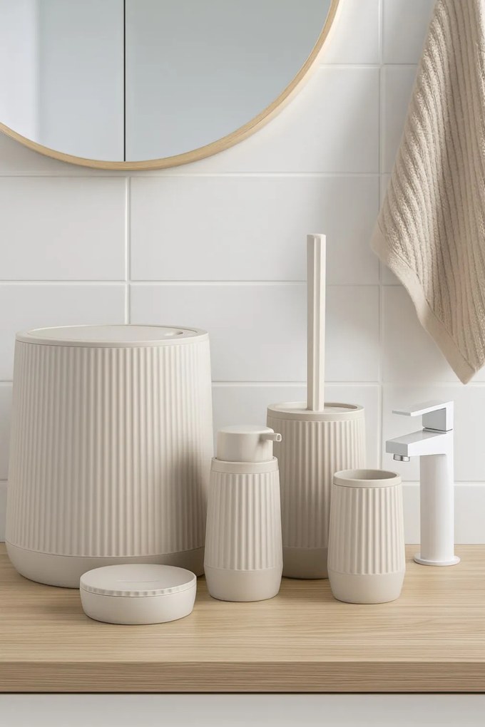 Sada kúpeľňových doplnkov Avenis, béžová