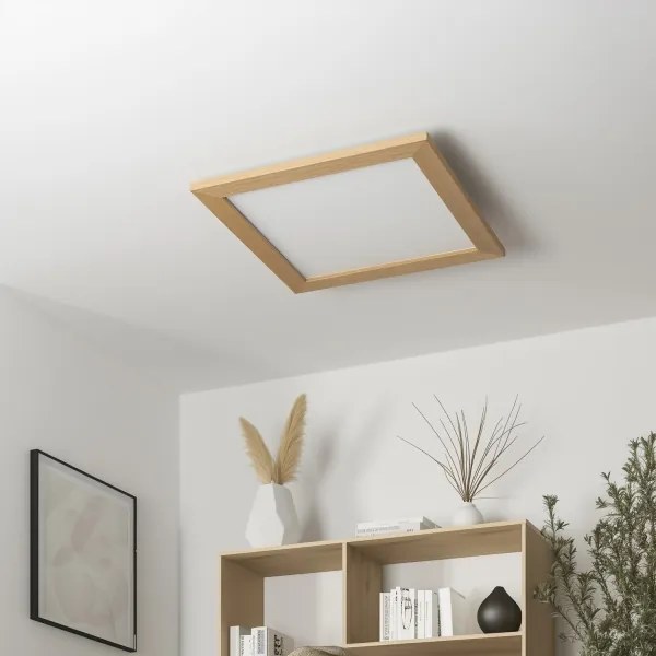Eglo - LED RGB stmievateľný prisadený panel SALOBRENA-C LED/40W/230V hnedý + diaľkové ovládanie