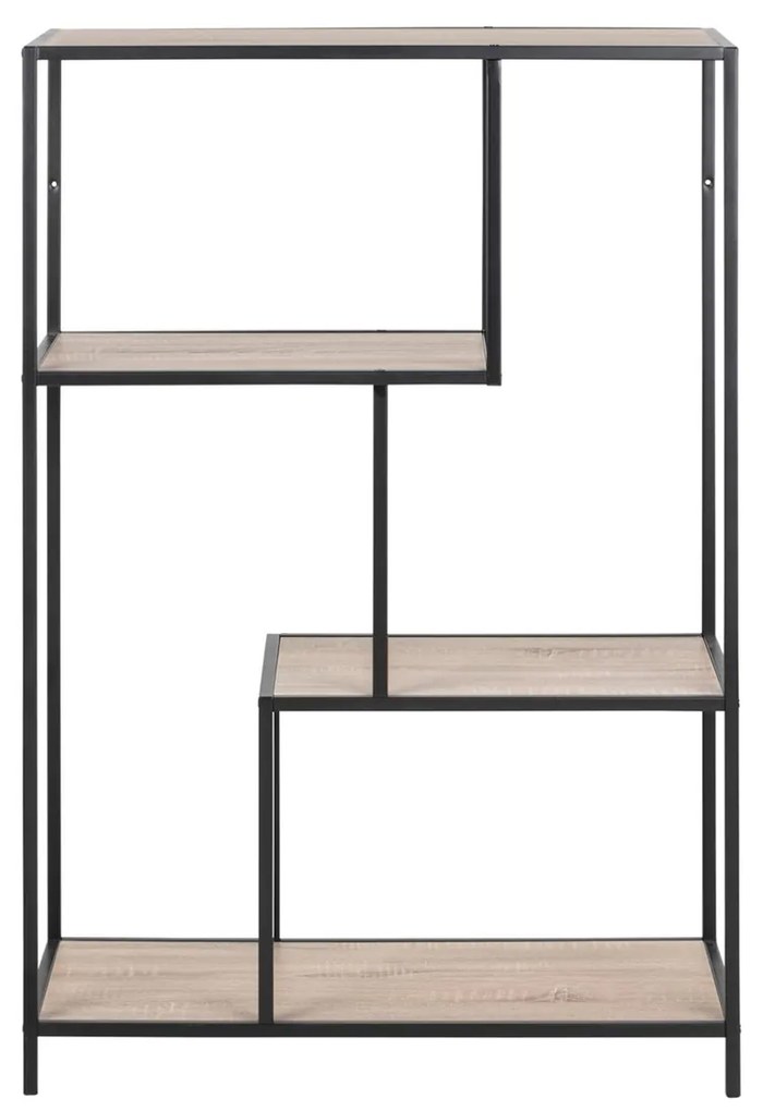 Knižnica Seaford − prírodná 114 × 77 × 35 cm ACTONA