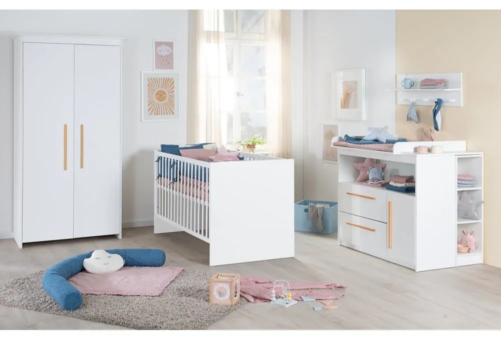 Biela detská šatníková skriňa 96x190x50 cm Lilo – Roba