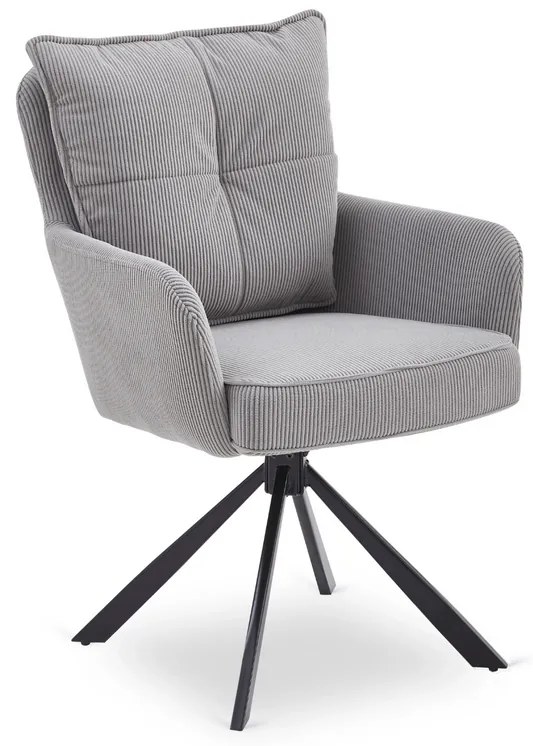 Otočná stolička MAGNUS sivá