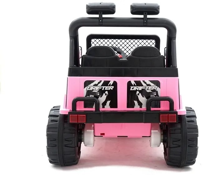LEAN CARS ELEKTRICKÉ AUTÍČKO JEEP S618 - NELAKOVANÉ - RUŽOVÉ - 2x45W - 12V7Ah - 2024