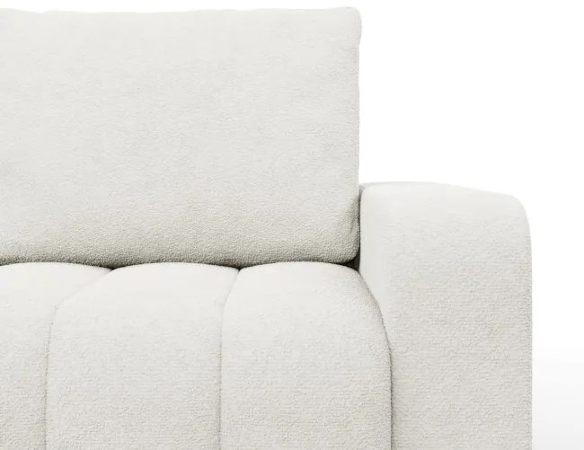 Rohová rozkladacia sedačka ABRIELLE ľavá, krémová