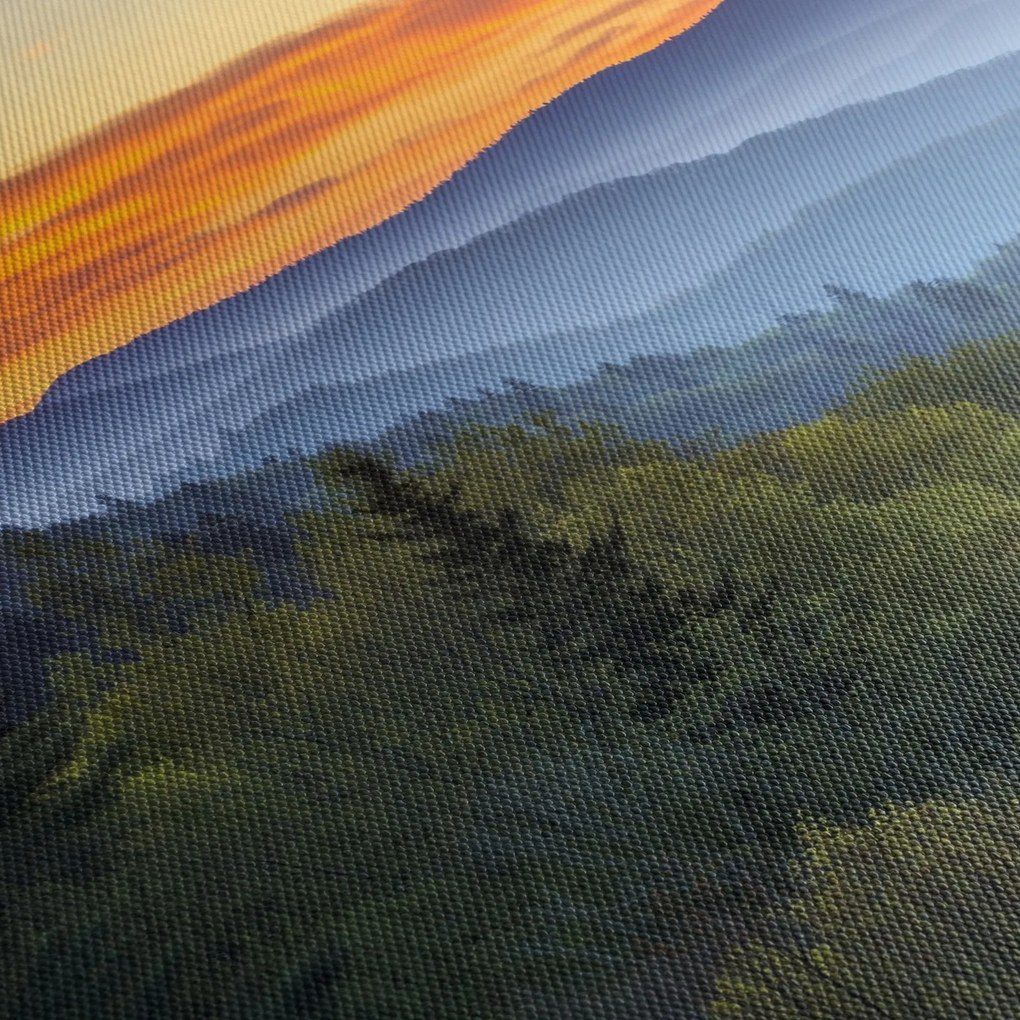 Obraz - Červánky v horách (120x50 cm)