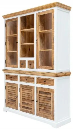 Invicta Interior - Elegantná vinotéka LONG ISLAND 160 cm mango drevo
