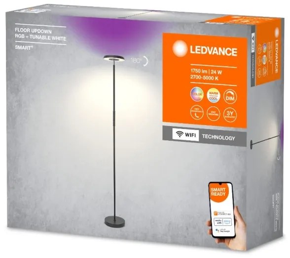 Ledvance - LED RGBW Stmievateľná stojacia lampa SMART+ FLOOR LED/24W/230V Wi-Fi
