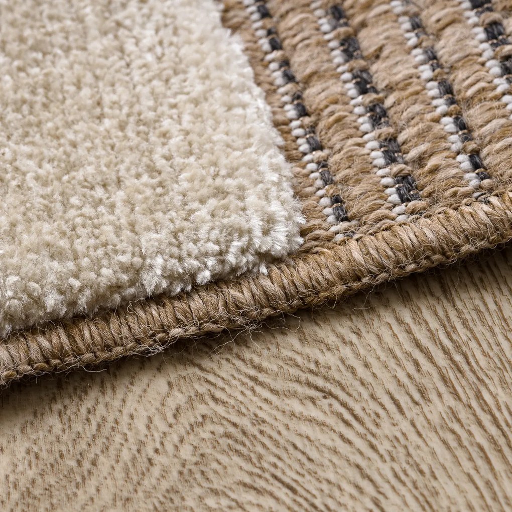 Dywany Łuszczów 140x190 cm Kusový koberec Spark 0696A beige/cream, béžová, chodba / predsieň