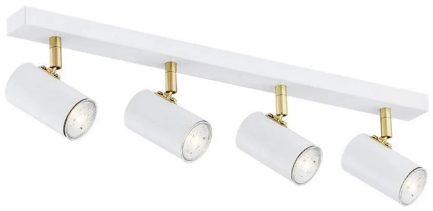Argon 1689 - Bodové svietidlo LAGOS 4xGU10/5W/230V biela/zlatá