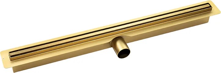 Laveo Sprchový odtokový žľab Slim 100 cm - COS_G10D, zlatá kartáčovaná