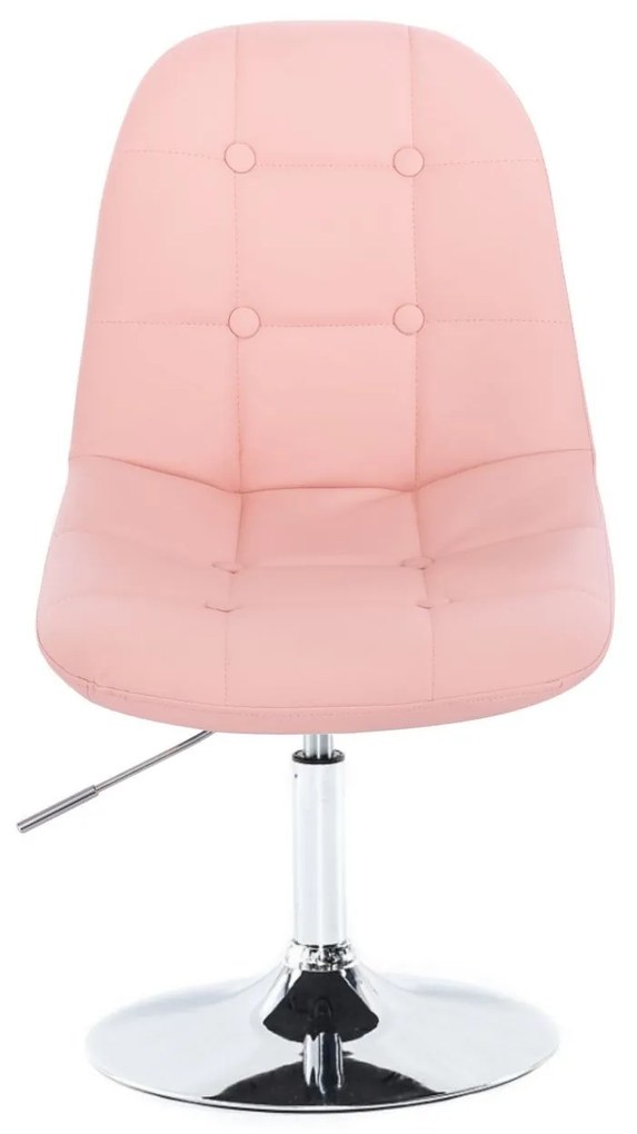 LuxuryForm DESIGN Stolička SAMSON na striebornom tanieri - ružová