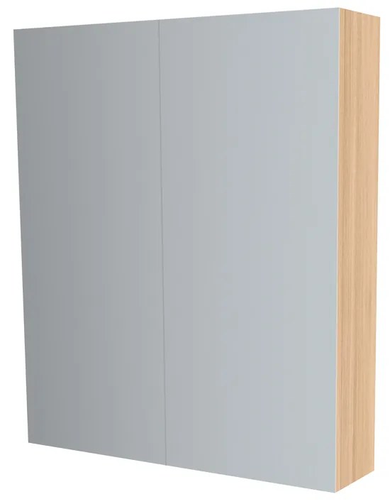 Mereo, Mereo Kúpeľňová zrkadlová skrinka 60 cm, galerka, 2 x dvierka, Multidecor, Dub Sand Barbera, MER-CN798G62DSB1