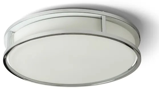 RENDL GRANDE LED 35 stropná opálové sklo/chróm 230V LED 24W IP44 3000K R13678