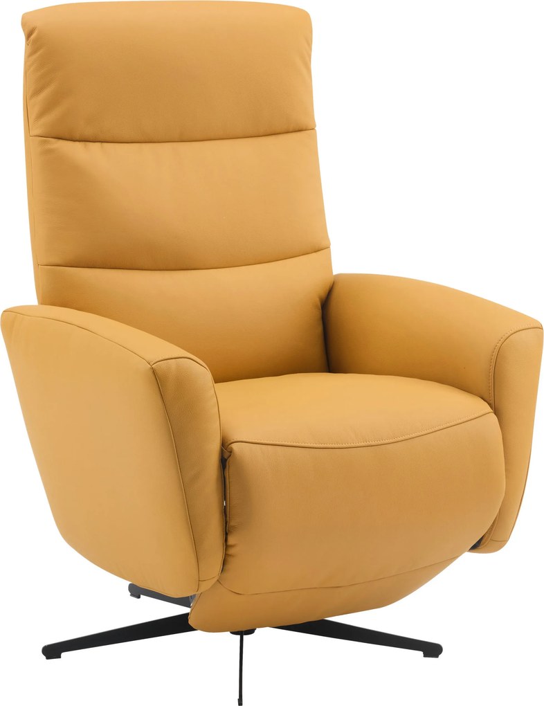 XXXLutz RELAXAČNÉ KRESLO, textil, koža, žltá Livetastic - Online Only obývacie izby - 000788005305