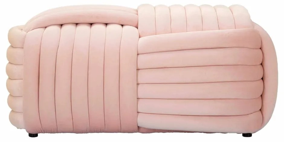 Svetloružová zamatová lavica Softy – Mauro Ferretti