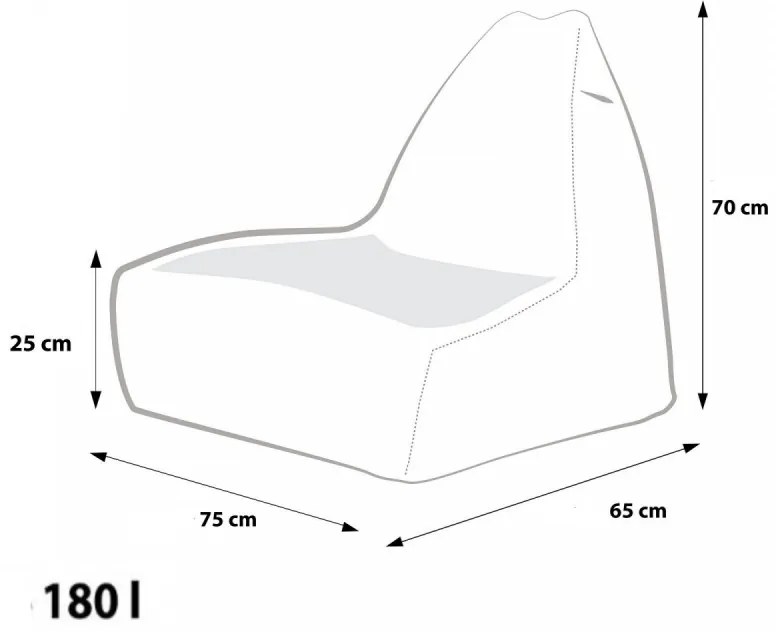 EF4018 Ecopuf Mini sedací vak Ecopuf - KEIKO S Modern polyester DG56/NC9