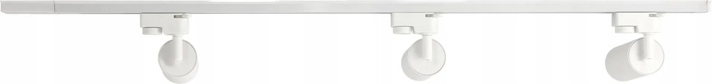 LED koľajnica 1m + 3x GU10 bodové žiarovky - sada