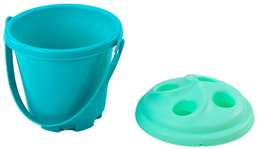 LEAN TOYS Súprava do piesku Zmrzlina – modrá, 6 kusov