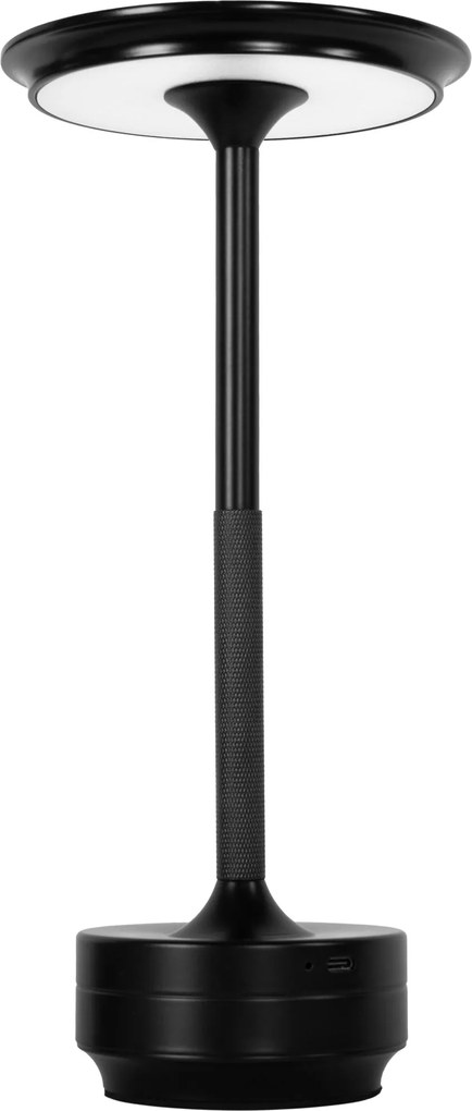 Toolight Toolight, bezdrôtová USB dotyková nočná lampa APP1371-T, čierna matná, OSW-08635