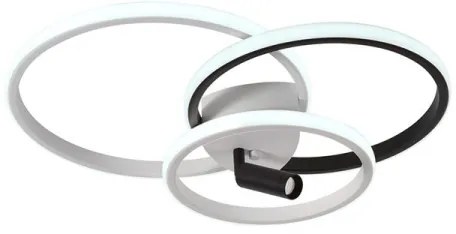 LED Stmievateľné stropné svietidlo LED/70W/230V 3000-6500K biela/čierna + DO