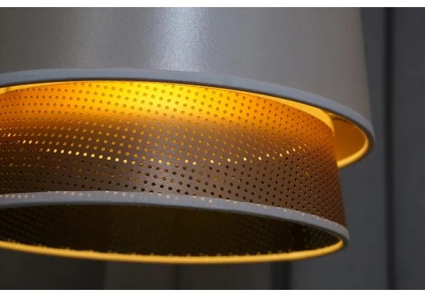 Duolla - Prisadený luster BELL SHINY 1xE27/15W/230V pr. 25 cm biela/medená