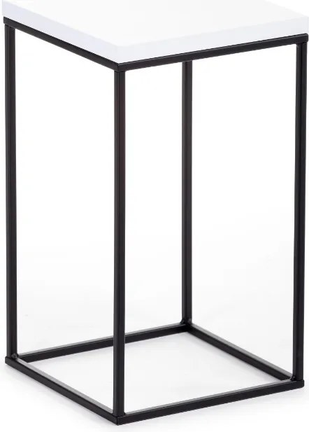 STOJAN NA KVETINÁČ SIMPLE 80X24X24 CM ČIERNA/BIELA