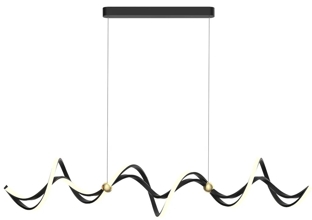 Závesné LED svietidlo Colia, 1x LED 55w, 4000k, b/g