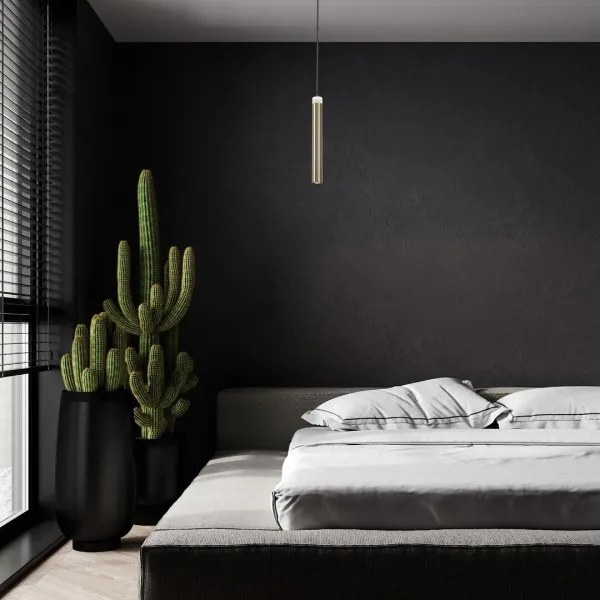 Rabalux 72238 - LED Luster na lanku THELMA LED/10W/230V 4000K čierna/zlatá