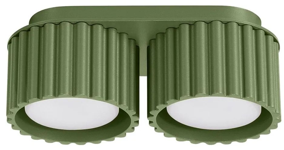 Sollux  SL.1798 - Bodové svietidlo AURA 2xGX53/10W/230V zelené