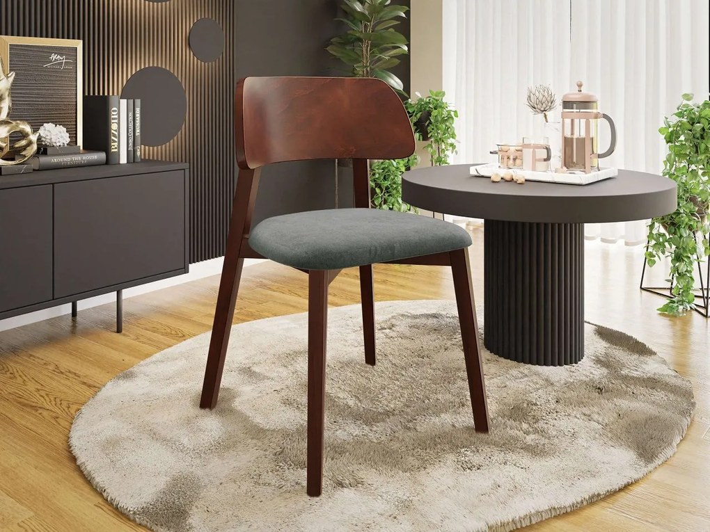 Jedálenská stolička Azunax, Dostupné poťahy: Magic Velvet 2250, Farby: čierna