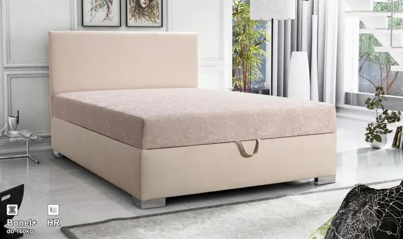 Čalúnená posteľ Viva 200X120, ružová (AN 5965)