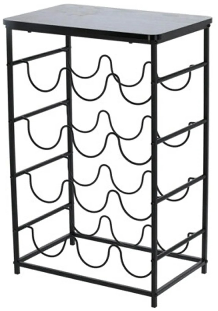 STOJAN NA VÍNO DEBRA 60X26X40 CM ČIERNA