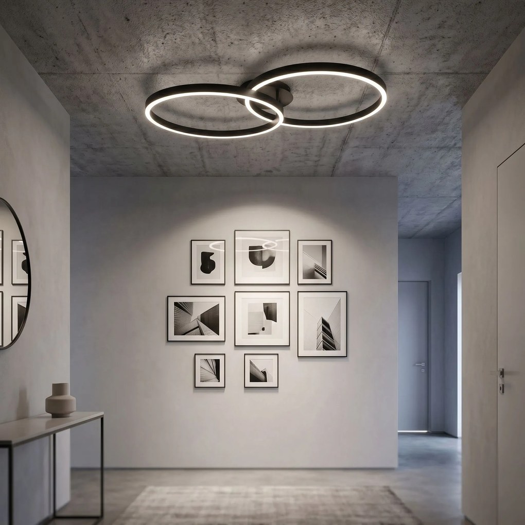 Toolight Toolight, LED stropné svietidlo, 85cm, 35W, 4000K, 3000lm, SWE061-C, čierna matná, OSW-20161