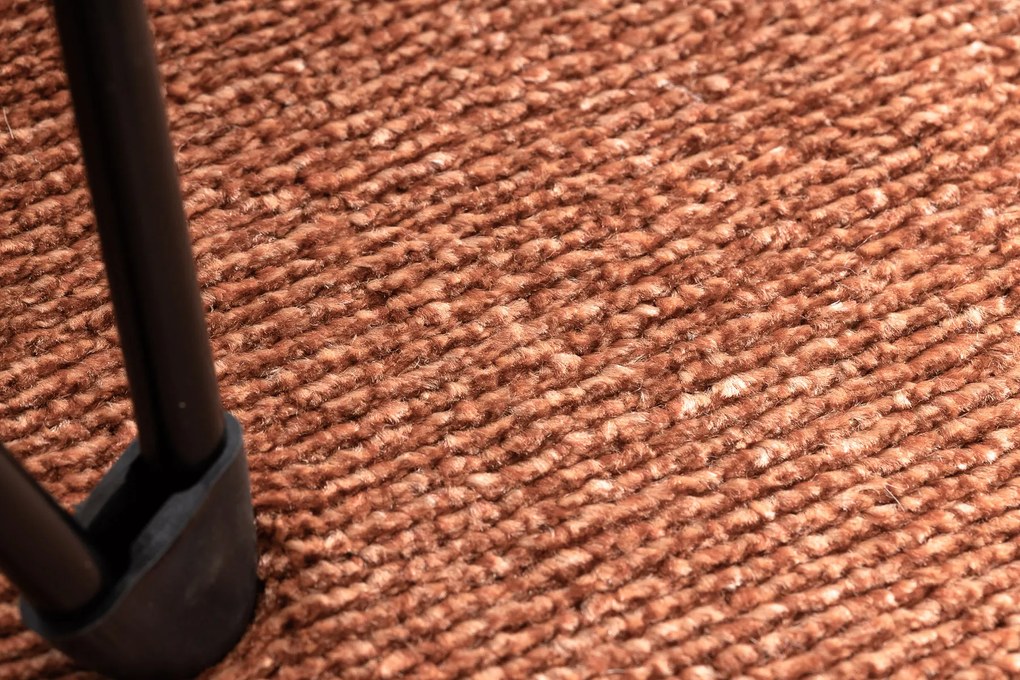 Okrúhly koberec SOFTY Jednofarebný, terakota