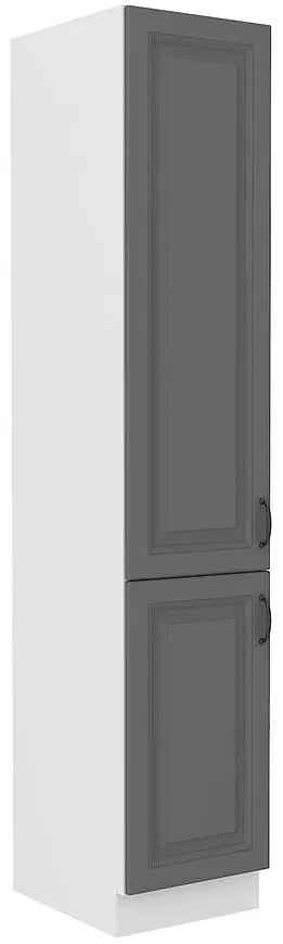 Kuchynská skrinka Stilo dustgrey/biely 40dk/210 2f